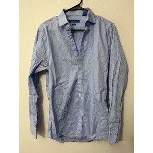 Vince Camuto Men's Shirt Dress Button Down Blue Slim Fit Size 15.5 34/35
